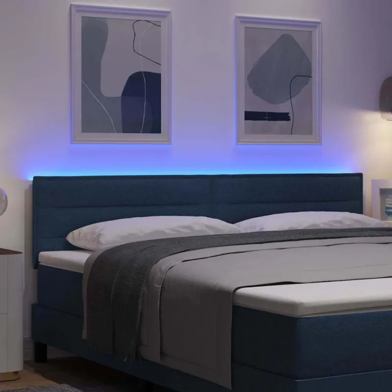 LED galvūgalis su LED juostelėmis Mėlyna 180 cm audinys