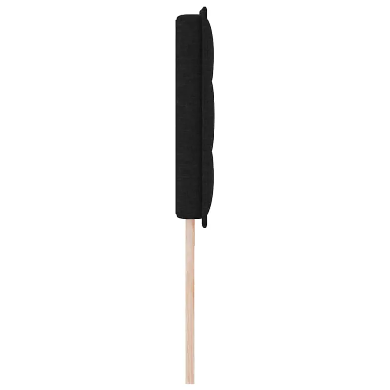 LED galvūgalis su LED juostelėmis Juodas 200 cm audinys