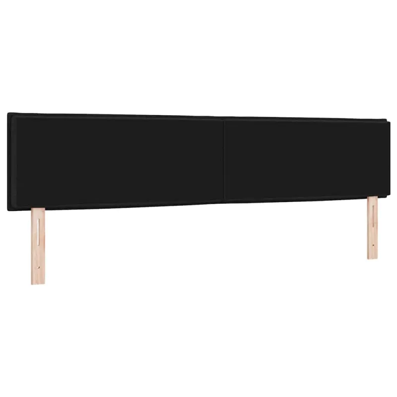 LED galvūgalis su LED juostelėmis Juodas 200 cm audinys