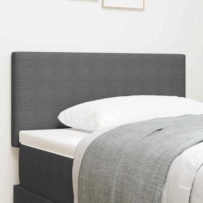 LED galvūgalis Šviesiai pilka 80 cm Kordūrinis audinys