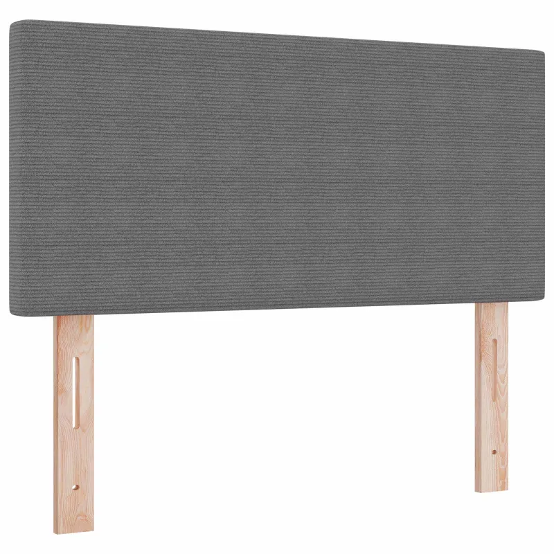 LED galvūgalis Šviesiai pilka 80 cm Kordūrinis audinys