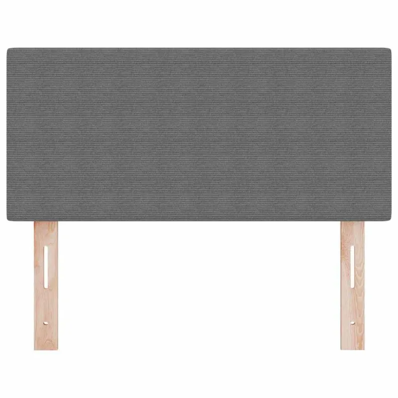 LED galvūgalis Šviesiai pilka 80 cm Kordūrinis audinys