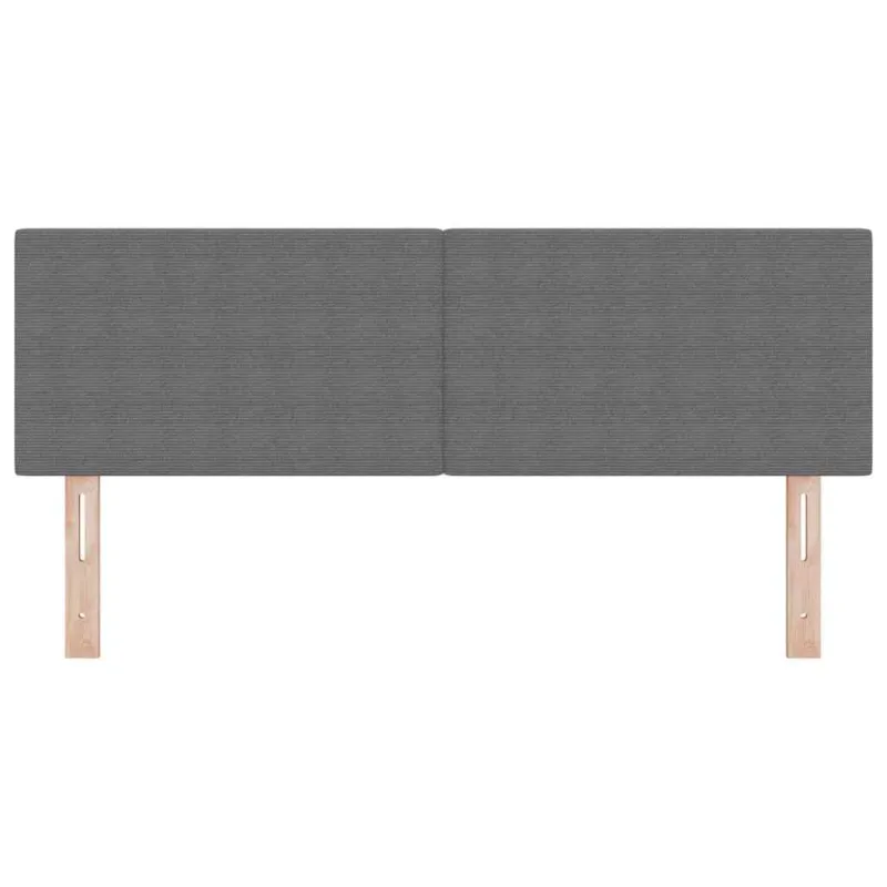 LED galvūgalis Šviesiai pilka 144 cm Kordūrinis audinys