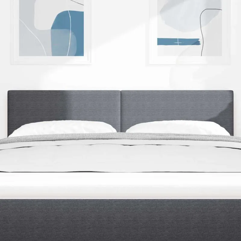 LED galvūgalis Tamsiai pilka 160 cm Kordūrinis audinys
