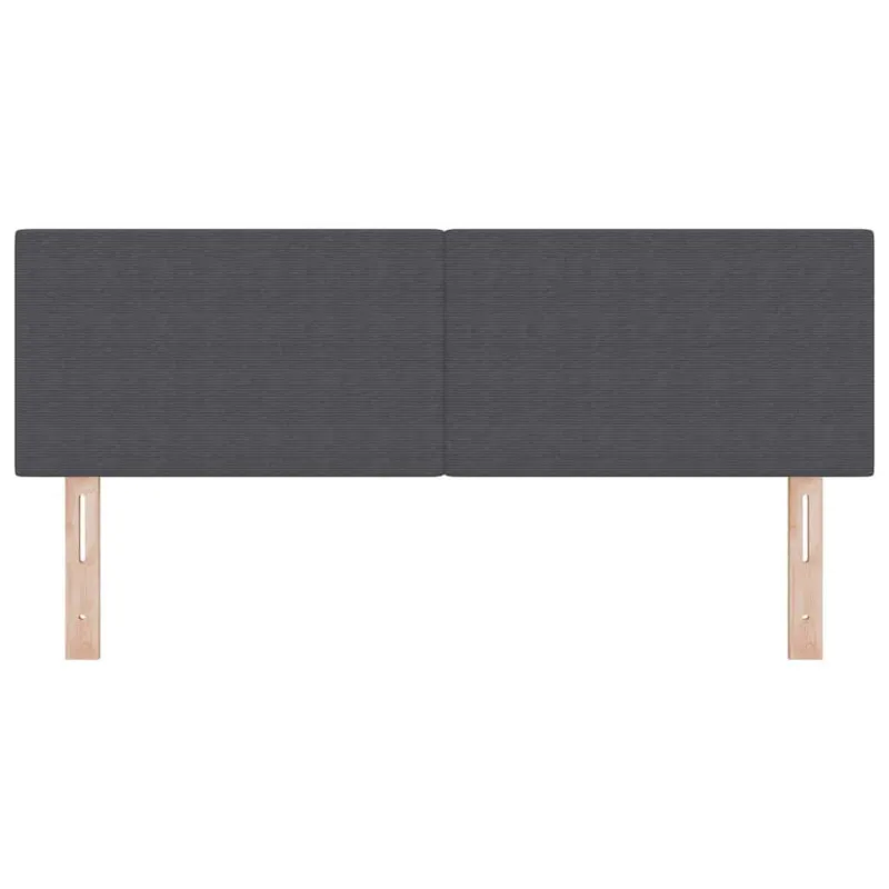 LED galvūgalis Tamsiai pilka 160 cm Kordūrinis audinys