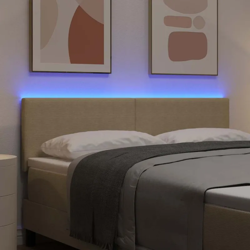 LED galvūgalis Pilkai žalia 160 cm Kordūrinis audinys