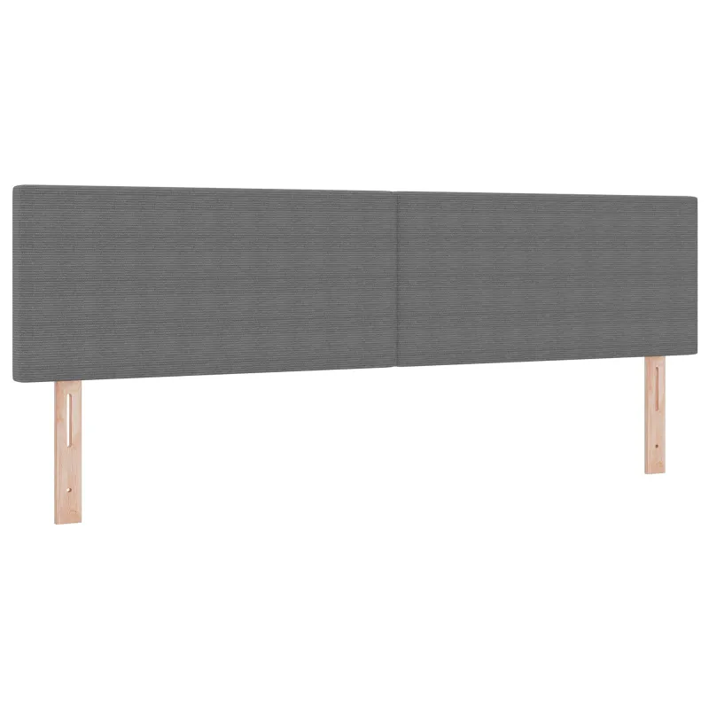 LED galvūgalis Šviesiai pilka 180 cm Kordūrinis audinys