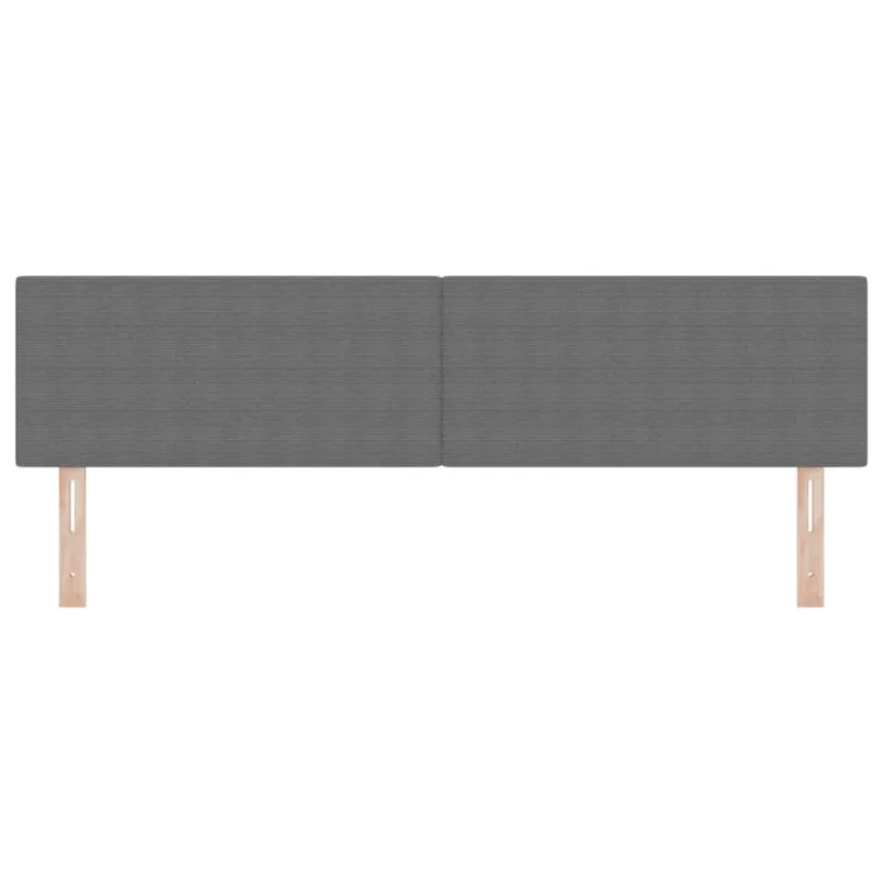 LED galvūgalis Šviesiai pilka 180 cm Kordūrinis audinys