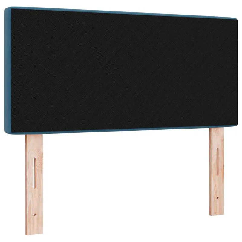 LED galvūgalis su LED juostelėmis Tamsiai mėlyna 90 cm Aksomas