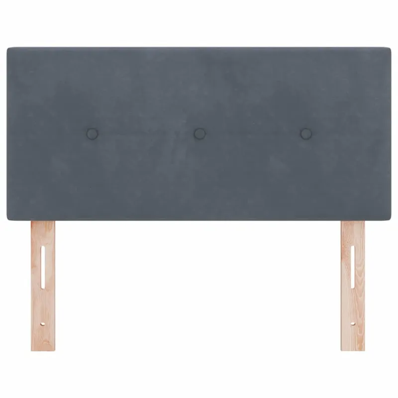 LED galvūgalis su LED juostelėmis Pilka 90 cm Aksomas
