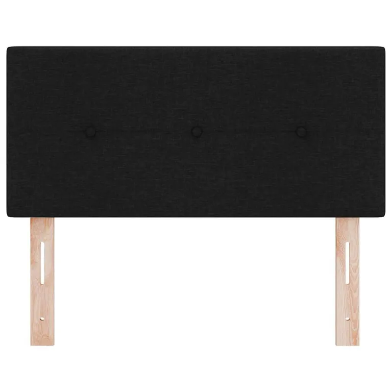 LED galvūgalis su LED juostelėmis Juodas 100 cm audinys