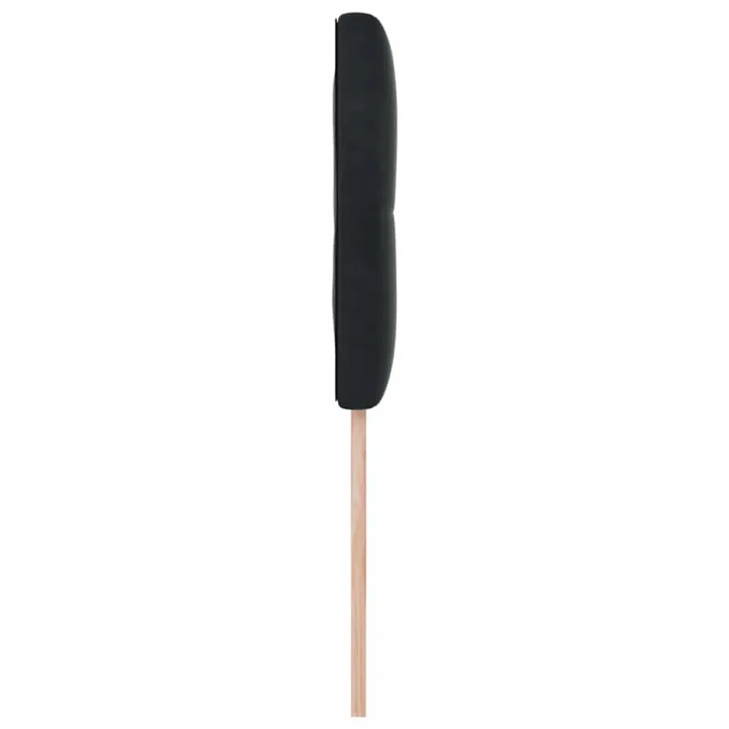 LED galvūgalis su LED juostelėmis Juodas 100 cm Aksomas