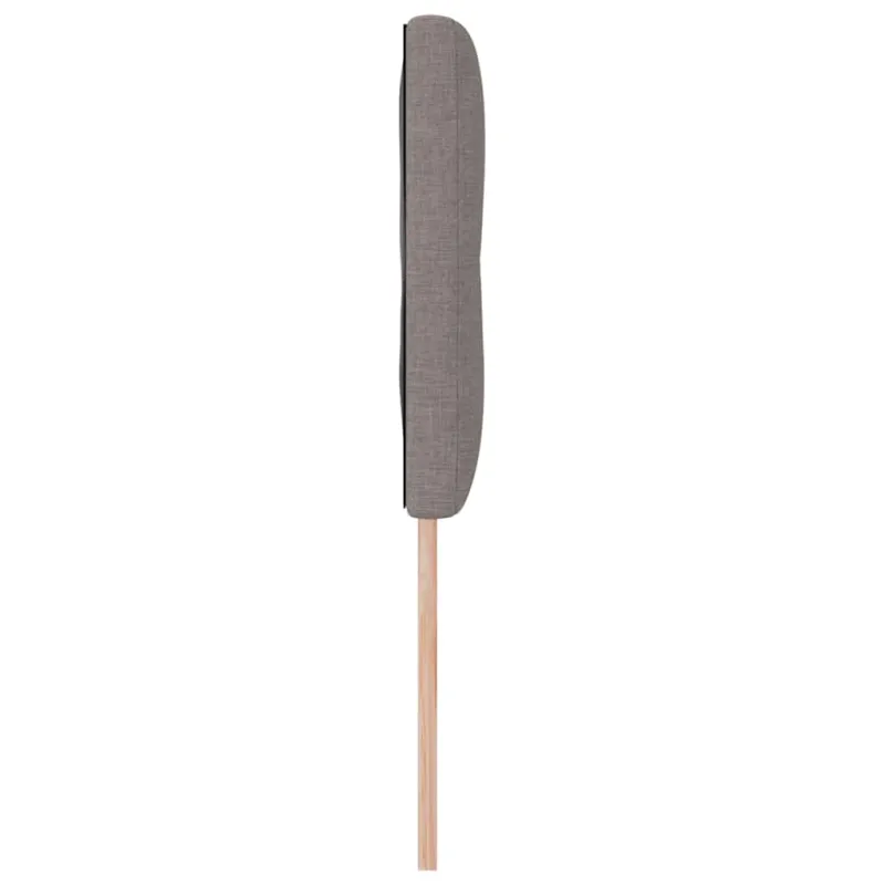 LED galvūgalis su LED juostelėmis Taupe 144 cm audinys