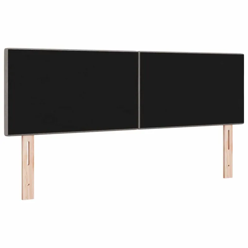 LED galvūgalis su LED juostelėmis Taupe 144 cm audinys