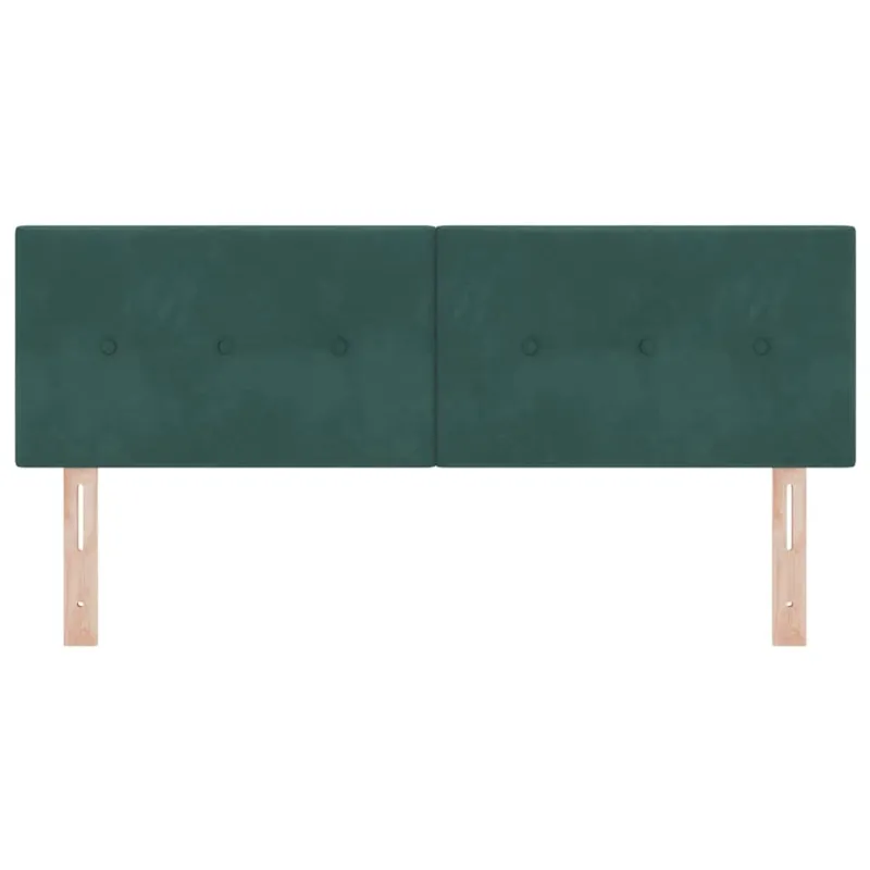 LED galvūgalis su LED juostelėmis Žalia 144 cm Aksomas