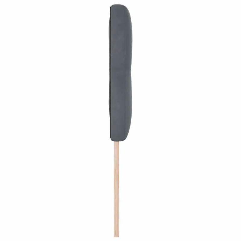 LED galvūgalis su LED juostelėmis Pilka 160 cm Aksomas