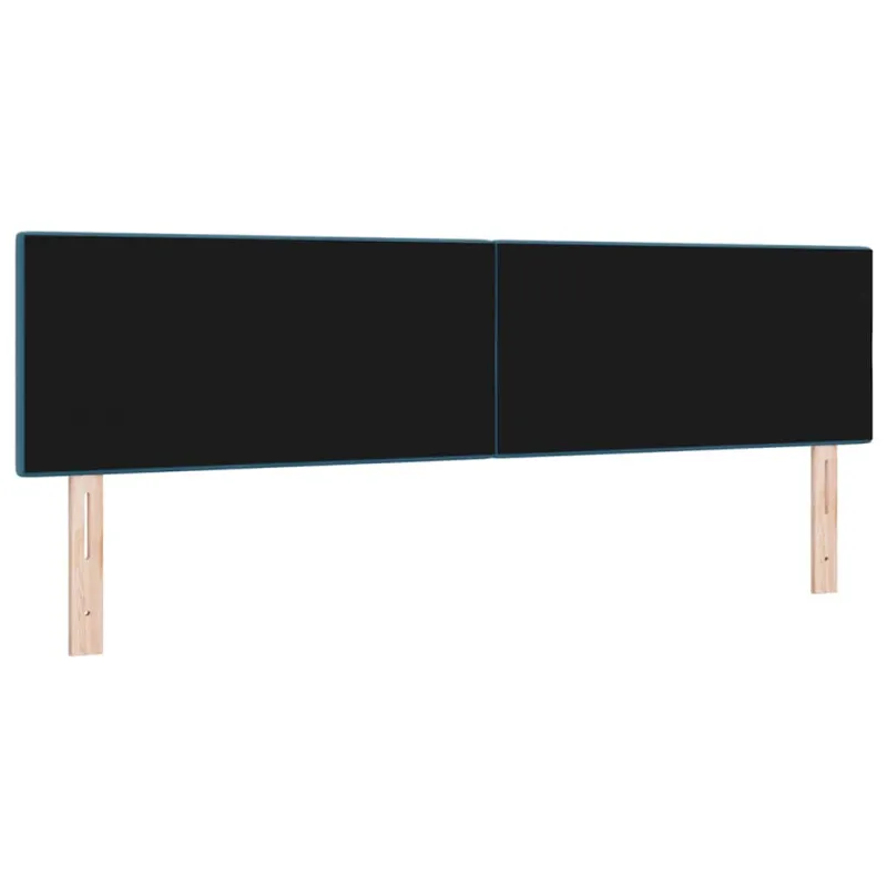 LED galvūgalis su LED juostelėmis Mėlyna 180 cm Aksomas