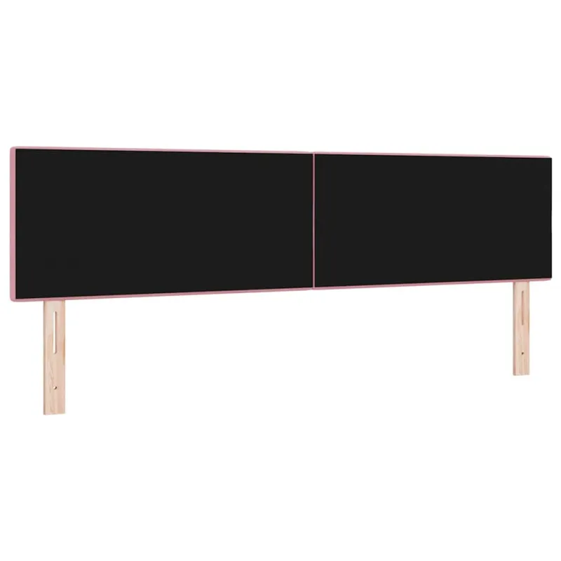 LED galvūgalis su LED juostelėmis Rožinė 180 cm Aksomas