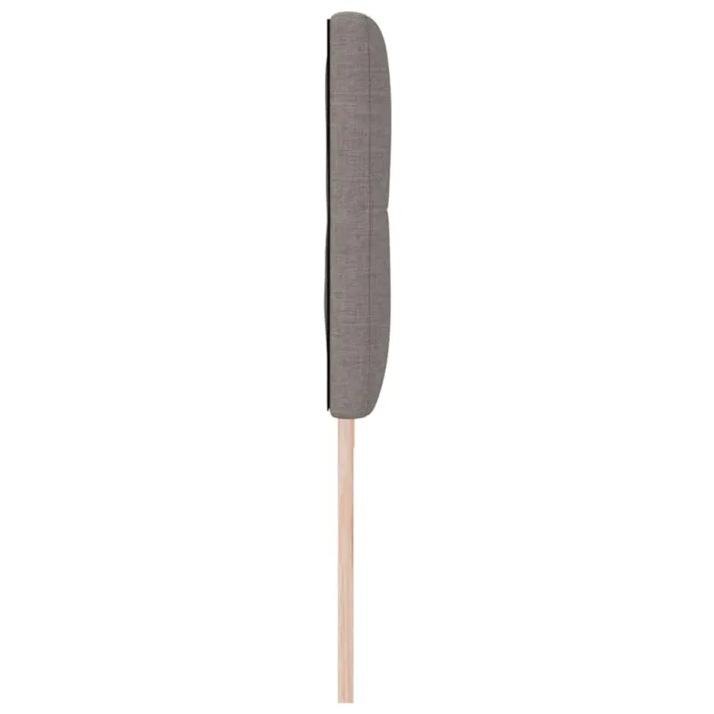 LED galvūgalis su LED juostelėmis Taupe 200 cm audinys