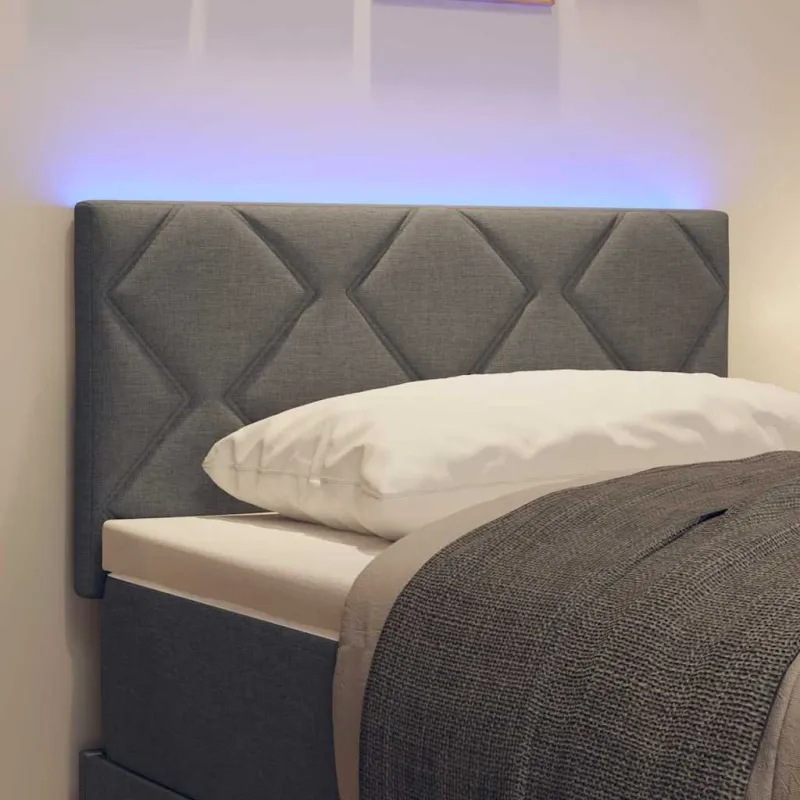 LED galvūgalis Pilka 80 cm audinys
