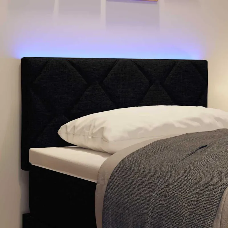 LED galvūgalis Juodas 80 cm audinys