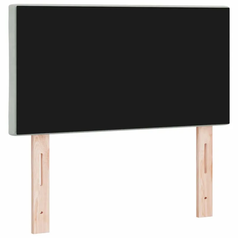 LED galvūgalis Šviesiai pilka 80 cm Aksomas