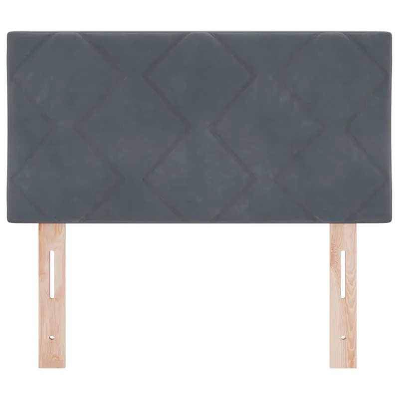 LED galvūgalis Tamsiai pilka 80 cm Aksomas