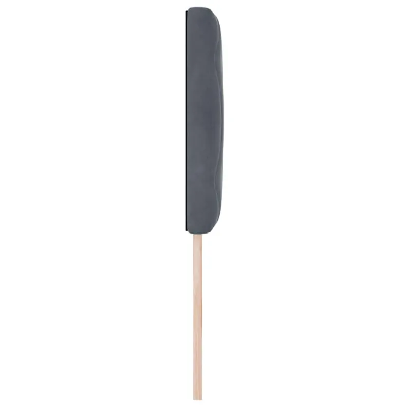LED galvūgalis Tamsiai pilka 80 cm Aksomas