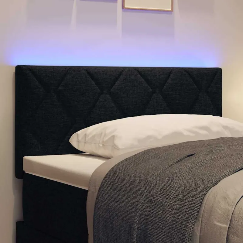 LED galvūgalis Juodas 100 cm audinys