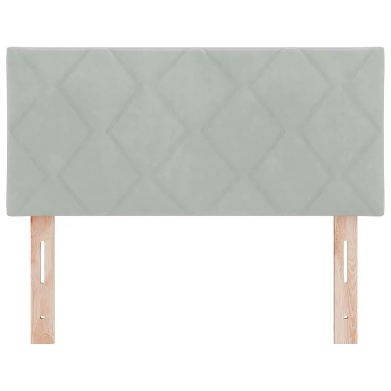 LED galvūgalis Šviesiai pilka 100 cm Aksomas