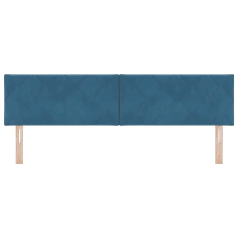 LED galvūgalis Tamsiai mėlyna 180 cm Aksomas