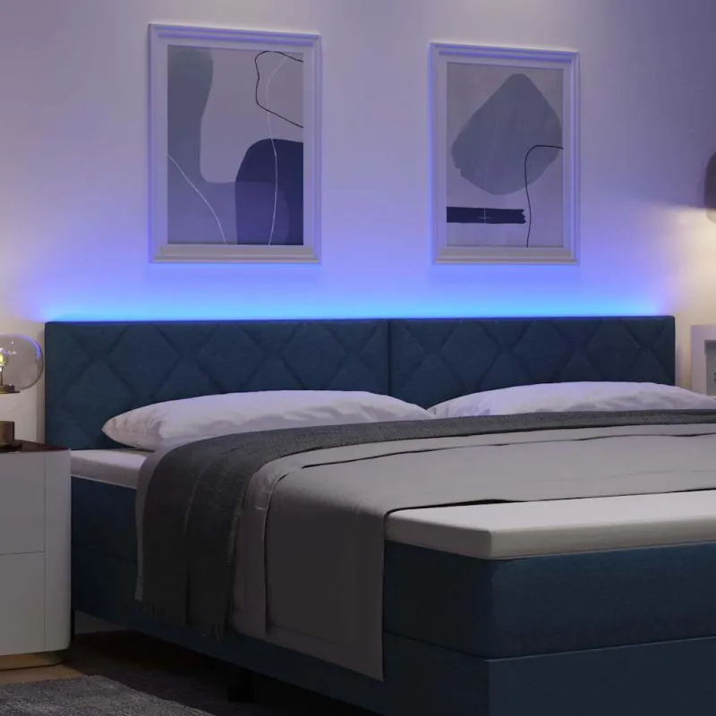 LED galvūgalis Mėlyna 200 cm audinys