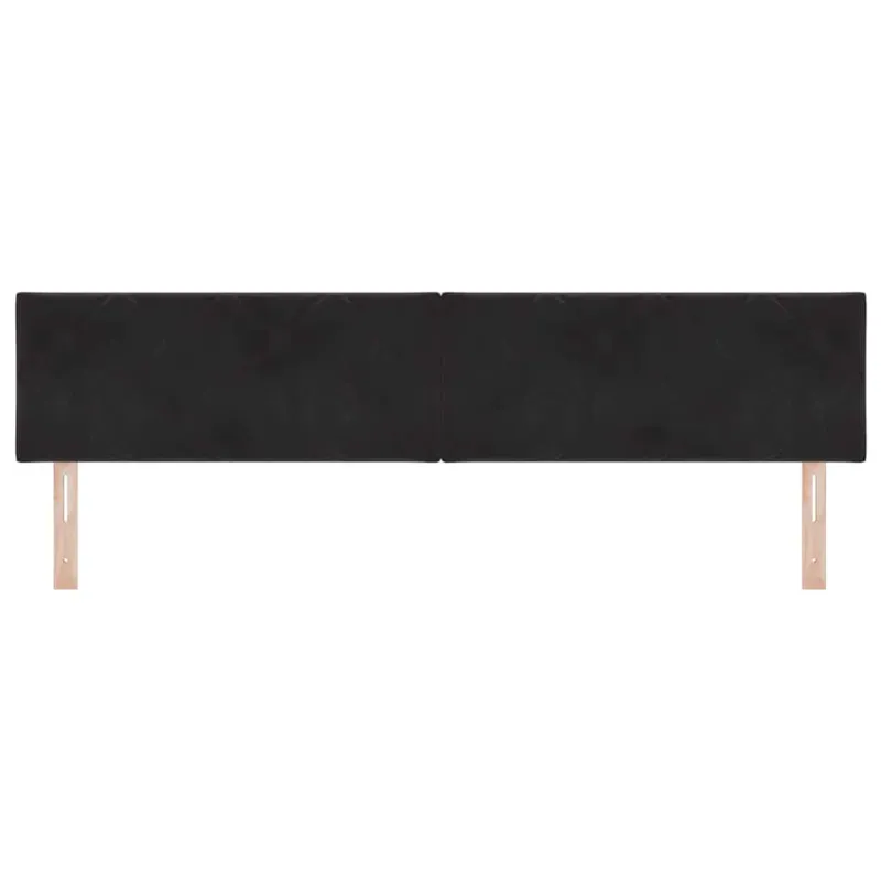 LED galvūgalis Juodas 200 cm Aksomas