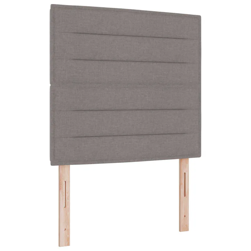 LED galvūgalis su LED juostelėmis Taupe 100 cm audinys