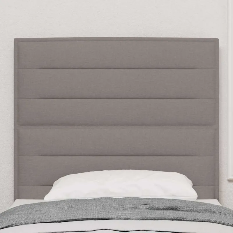 LED galvūgalis su LED juostelėmis Taupe 100 cm audinys