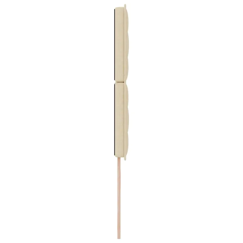 LED galvūgalis su LED juostelėmis Kreminė 100 cm audinys