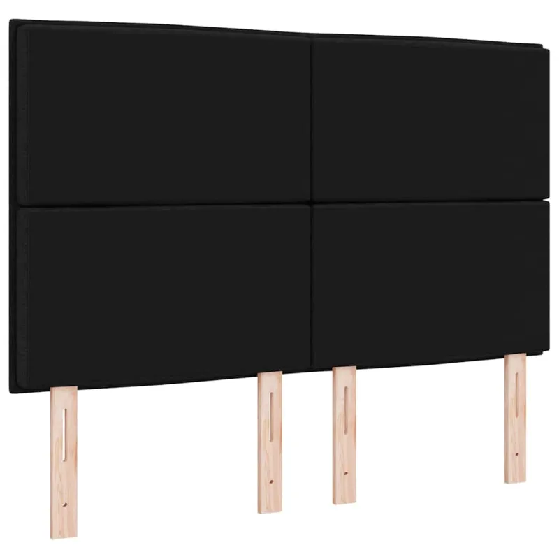 LED galvūgalis su LED juostelėmis Juodas 144 cm audinys