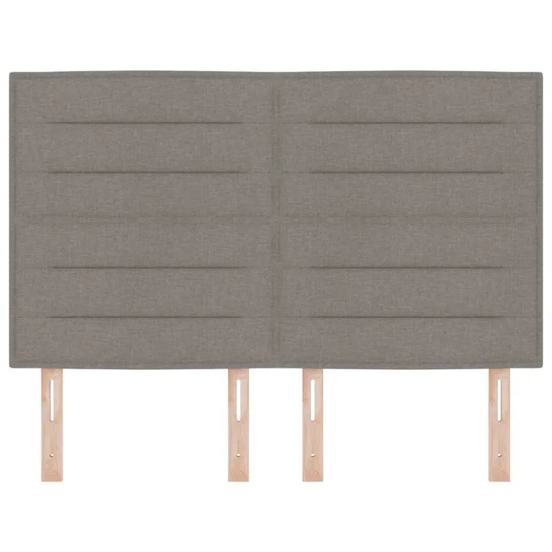 LED galvūgalis su LED juostelėmis Taupe 144 cm audinys