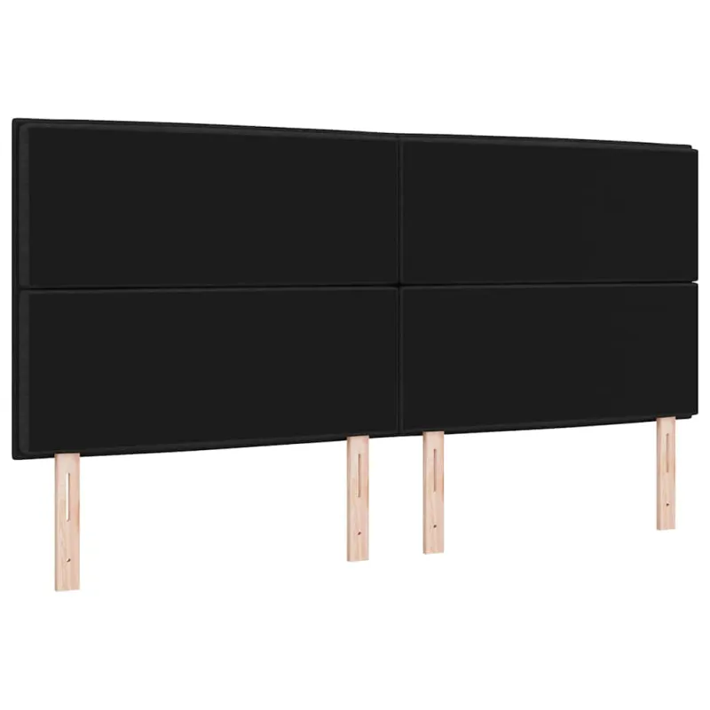 LED galvūgalis su LED juostelėmis Juodas 200 cm audinys