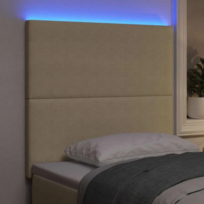 LED galvūgalis Pilkai žalia 80 cm Kordūrinis audinys