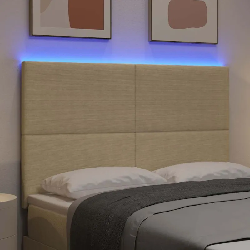 LED galvūgalis Pilkai žalia 144 cm Kordūrinis audinys