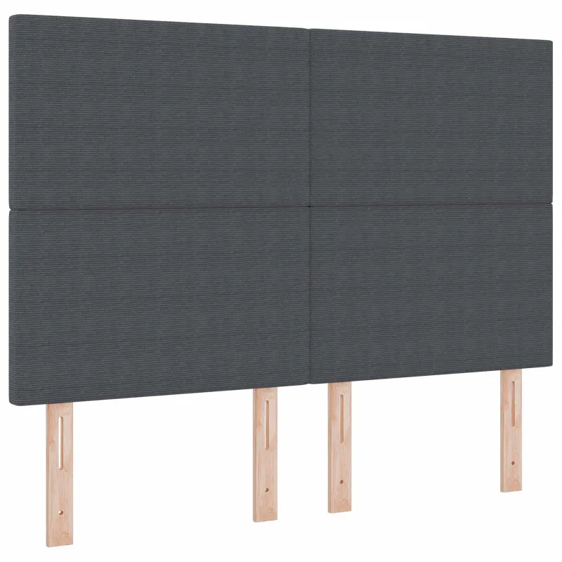 LED galvūgalis Tamsiai pilka 160 cm Kordūrinis audinys