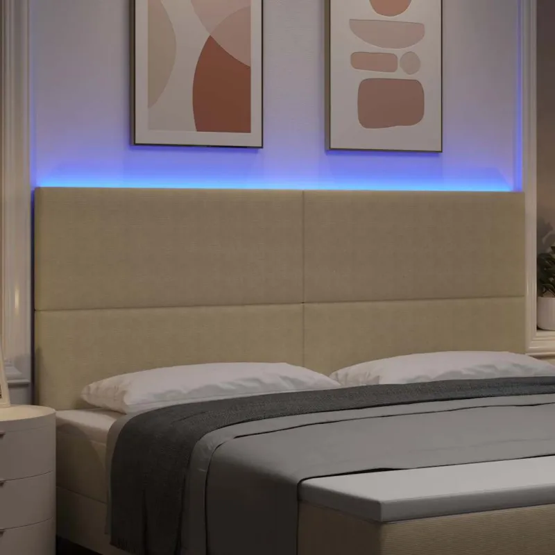 LED galvūgalis Pilkai žalia 200 cm Kordūrinis audinys