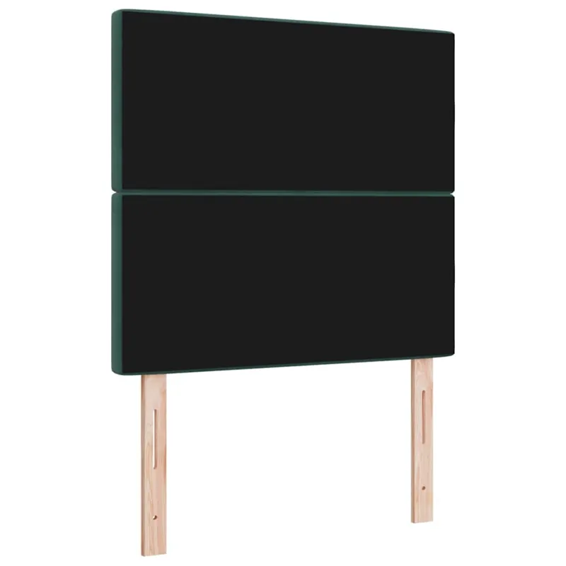 LED galvūgalis su LED juostelėmis Tamsiai žalia 100 cm Aksomas