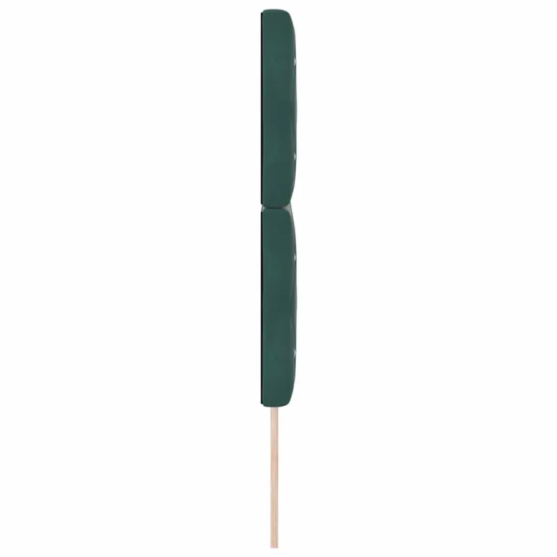 LED galvūgalis su LED juostelėmis Tamsiai žalia 144 cm Aksomas