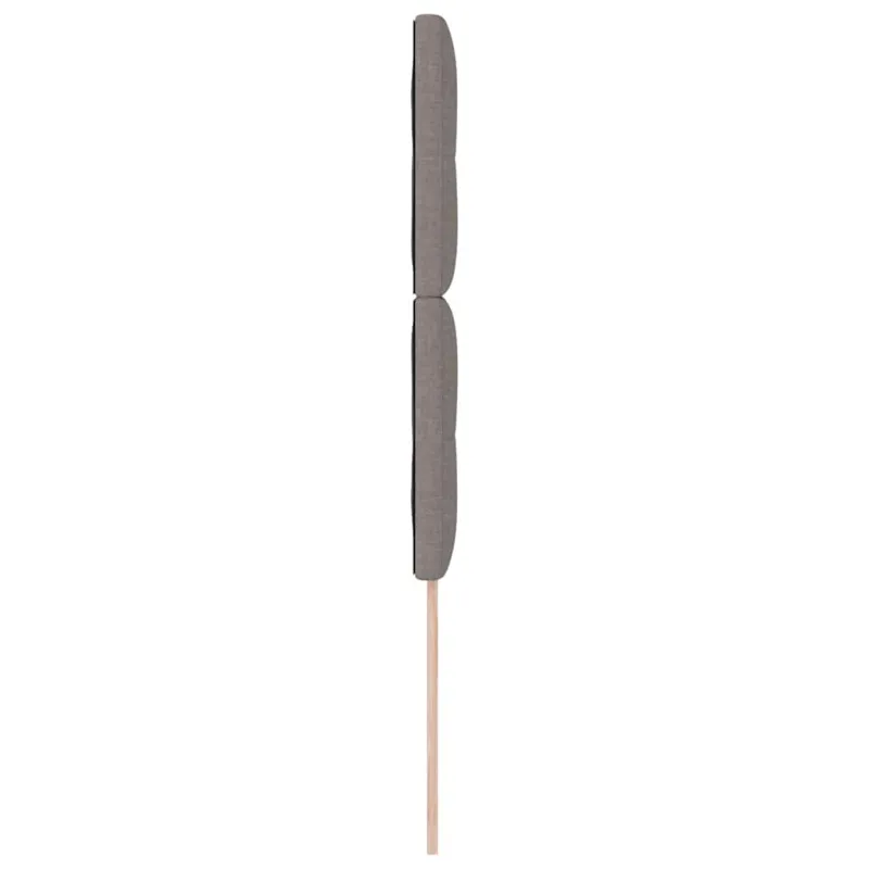 LED galvūgalis su LED juostelėmis Taupe 80 cm audinys