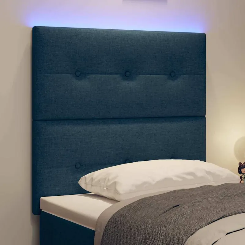 LED galvūgalis su LED juostelėmis Mėlyna 80 cm audinys