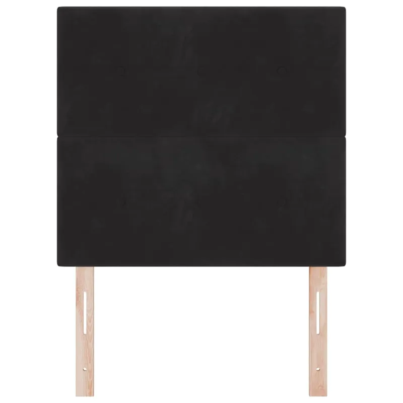LED galvūgalis su LED juostelėmis Juodas 80 cm Aksomas