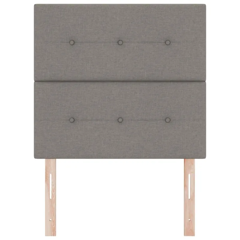 LED galvūgalis su LED juostelėmis Taupe 90 cm audinys