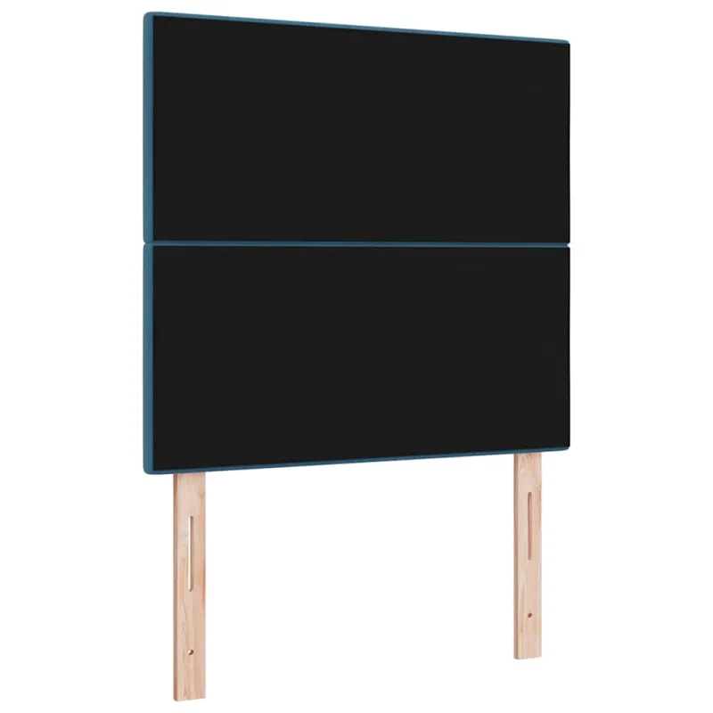 LED galvūgalis su LED juostelėmis Mėlyna 90 cm Aksomas